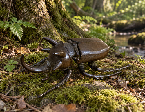 Bronze rhinoceros beetle - bronze,