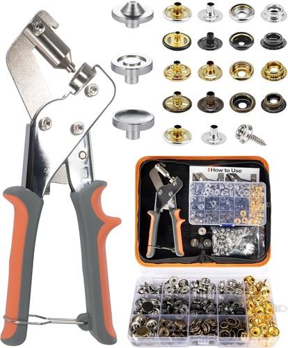 Heavy duty snap fastener - snap, tool
