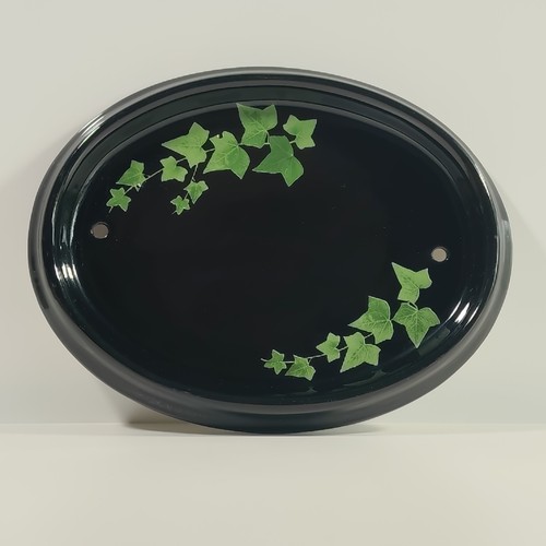 Ceramic house number plaque - number,