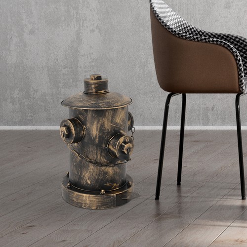 Retro bronze fire hydrant - bronze,