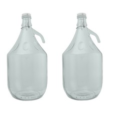 Winemaking 5L glass demijohn & flip top cap brewing & fermenting, pack of 2,4,6