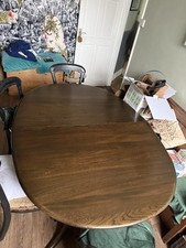 Ercol elm dining table - elm,