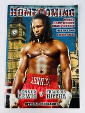 Boxing Program Official Book - LENNOX LEWIS vs BOTHA - 2000 RARE