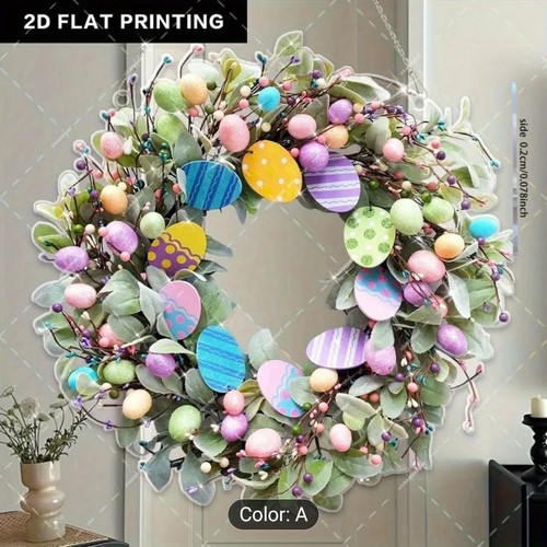 Easter egg wreath - easter,