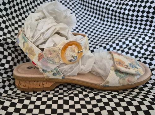 Pavers floral block heel - floral,
