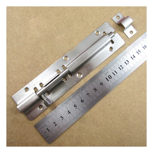Stainless steel bar lock - steel, 6"