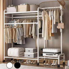 Double Clothes Rail Rack