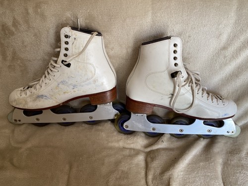 Riedell white roller - roller, skates