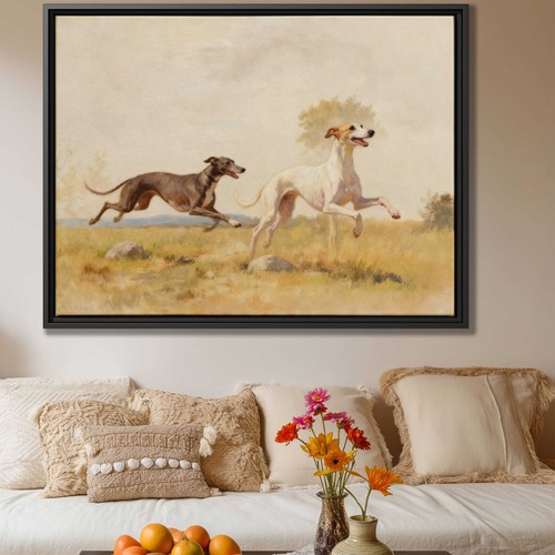 Oil painting dog - oil,