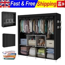 Large Canvas Fabric Wardrobe