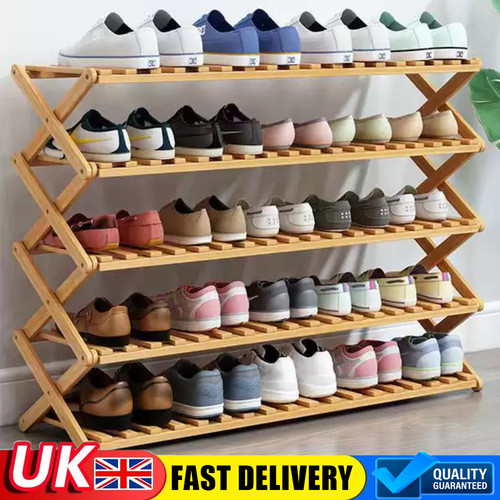 Tier wooden folding - 5, shoe