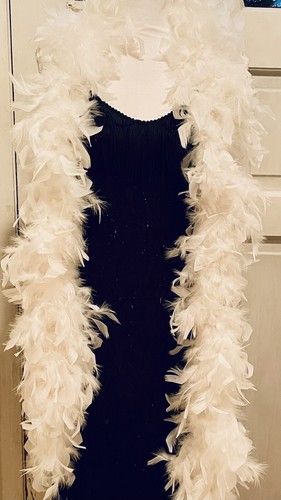 Womens white ostrich - womens, feather