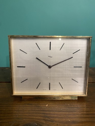 Imhof mantel clock retro swiss - clock,