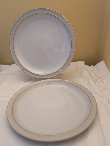 Denby linen dinner plates - 2,