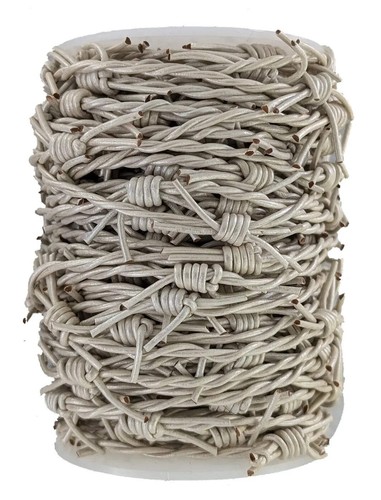 Leather barbed wire cord - wire,
