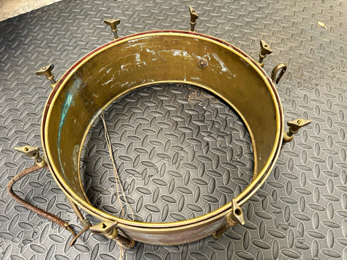 Vintage brass snare drum - vintage,