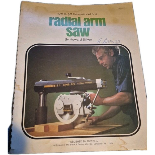 Dewalt radial arm saw manuel - dewalt,