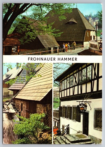 Frohnauer hammer ddr postcard - hammer,