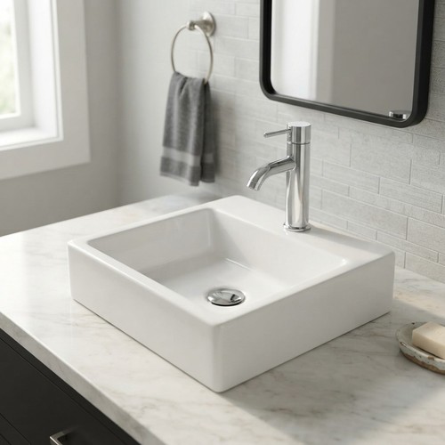 Wall mounted bathroom - wall,