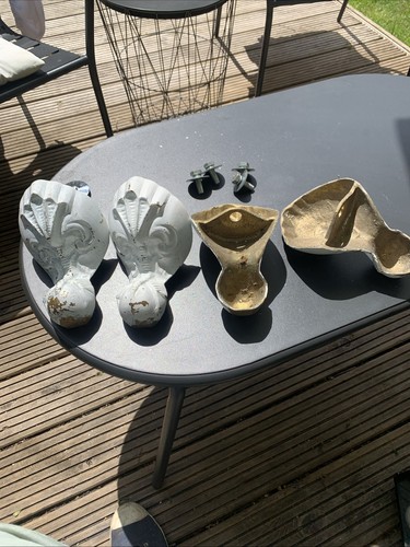 Vintage solid brass lions feet - solid,