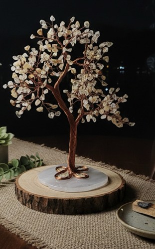 Handmade citrine crystal - crystal, tree