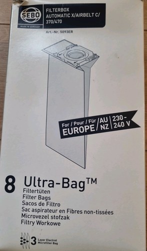 Sebo vacuum cleaner dust - cleaner, bags
