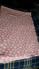 Pink Heart Fleece Fabric 4