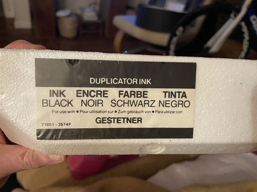Gestetner black ink - black,