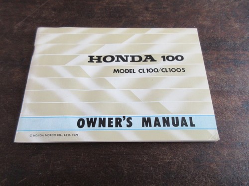 Honda cl100 cl100s - honda, 1971