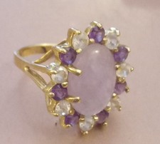 14 Carat Gold Lavender Jade
