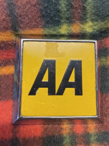 Vintage car badge aa - car,