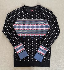 SWEATY BETTY THERMAL BASE TOP SZ LARGE SKI FIGURES WOMENS RUNNING WINTER