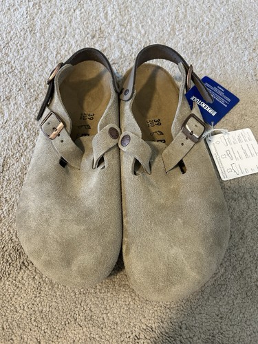 Nwt birkenstock tokio taupe - tokio, in