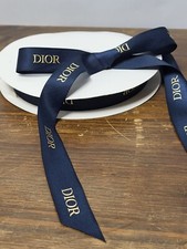 DIOR Navy Blue Satin Ribbon -