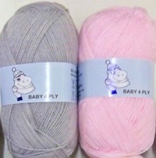 Woolyhippo 4ply  BABY Soft Acrylic Nylon Yarn Knitting wool 100g 4 ply