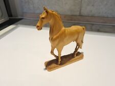 Vintage Hand Carved Wooden Horse 1957 Amazing Detail 