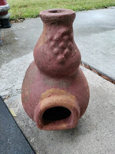 Chiminea clay mexican pottery - mexican,