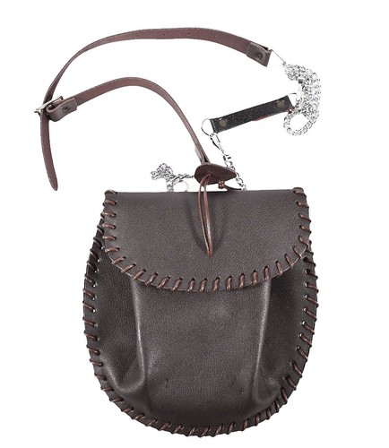 Scottish brown leather kilt - brown,