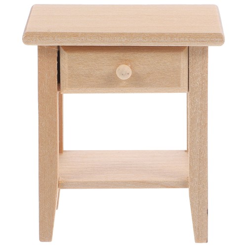 Miniature dollhouse bedside - miniature,