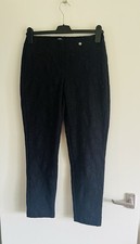 Robell Navy Jacquard Trousers