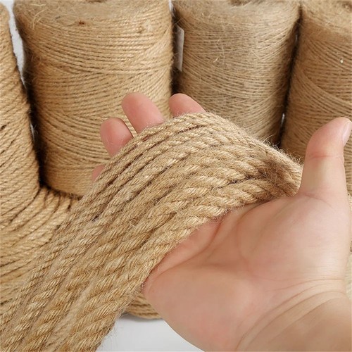 100 natural jute hessian rope - natural,