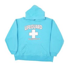 YOFFE Hoodie Lifeguard Virginia Beach Jumper Sweatshirt Mens L