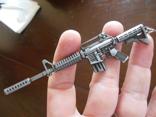 Rifle with silencer - ar,