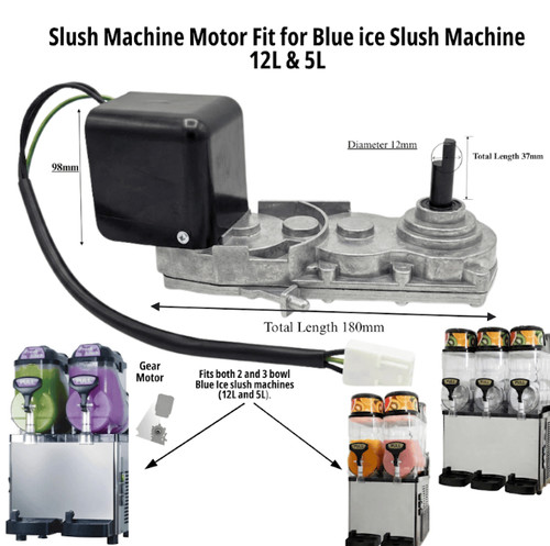 Blue ice slush machine - blue, gear