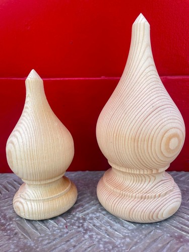 Wooden finials newel - wooden,