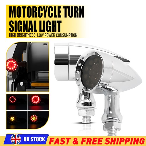 2pcs motorcycle chrome amber - 2pcs,