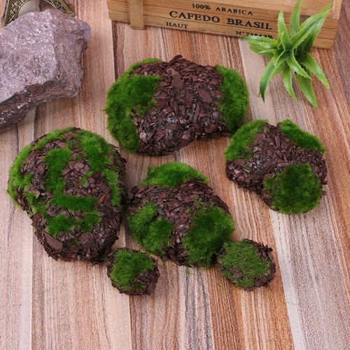 6pcs foam moss stone fake - foam, rock