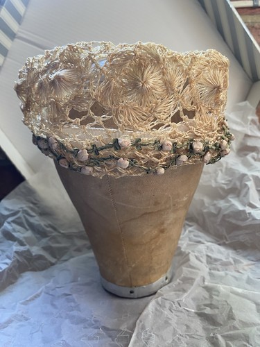 Handmade straw pillbox hat - pillbox,