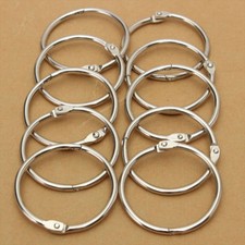 25mm Silver Metal Hinged Split