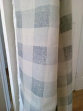 kate forman - blue check - 3 metres of linen 140cm wide - linen